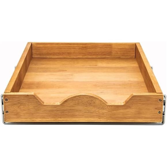 1 Tier Pull Out Cabinet Organizer 11" W x 21" D Under Cabinet Shelf Organization - Picture 7 of 7